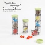 Weekly Vitamin Pill Organizer Container & 7 Days Pill Organizer Home Medical Supplies & Equipment - Image 3