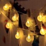 ZALAR LED String Lights, 18 Crystal Ball Bulbs, Warm White, 13.5 feet Length, Indoor/Outdoor Decorative Lighting for Festivals - Image 2