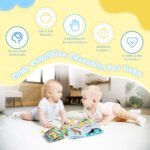 SNOWIE Soft 6Pcs Cloth Books for Babies 0 to 3 Years, Sensory Crinkle Sound - Image 4