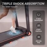 Fitkit by Cult PowerRunPlus Treadmill BLDC 5HP Peak & 120kg Weight Capacity | 14 km/h Max Speed | LED Display with Tablet Holder | 12 Preset Program | Home Gym Equipment - Image 4