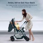 StarAndDaisy Stroller for Baby Boy & Girl 0 to 3 Years / Baby Stroller with Lightweight / Foldable Pram for Babies with 3-Point Safety Harness, Adjustable Backrest, 360° Swivel Wheel, Large Storage, Reversible Handlebar, Extended Mosquito Net (Vibrant) - Image 5