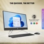 HP All-in-One PC 12th Gen Intel Core i3-1215U 24-inch(60.5 cm) FHD Desktop (8GB/512GB/Win 11/Wireless Keyboard and Mouse Combo/IR Privacy Camera/Intel UHD Graphics/MSO/Jet Black) 24-cb1802in - Image 5