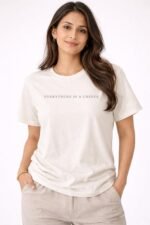 Women's Cotton T-Shirt | Over Sized Fit Half Sleeve | 100% Cotton Women T Shirt | Aesthetic Summer Wear - Image 4