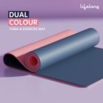 Lifelong Dual Color TPE Material for Women & Men - 6mm Anti-Slip Yoga Mat for Gym Workout Exercise Mat for Home Gym - Yoga Mat for Gym Workout & Yoga Exercise (LLYM114). - Image 2