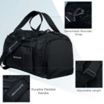 TRAVALATE 45L Ultra-Light Travel Duffle Luggage Bag Organizer - Black - Image 4