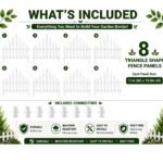 TASMAX Plastic Fence for Garden Edging Border Fencing for Garden Fence Outdoor Resistant PVC Garden Fence Decorative - Flower Bed Fencing for Pathway, Yard, Lawn Waterproof (Pack 8) - Image 9