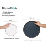 Shay Japandi Grey & White Ceramic Dinner Set, 21 Pieces | Crockery Set for Gifting & Dining | Matte Finish | Premium Ceramic (Japandi Dinner Set - Grey & White, 21 Piece) - Image 6