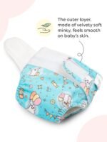SuperBottoms Newborn UNO Premium Cloth Diaper with Insert (0 to 3m) | Washable & Reusable Diaper with Organic Cotton Pad | Superior Absorption | Waterproof | SuperDryFeel™ Layer | Super Soft & Gentle - Image 4
