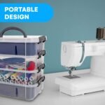 UCRAVO 4-tier Multi-Compartment Craft Storage Organizer Box with Dividers - Perfect for Art, Beads, Sewing Supplies, and Jewelry Making - Plastic Container - Ideal Hobby Organizer (MultiColor) - Image 3