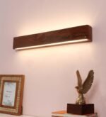 Green House Handmade Luxurious Handmade Sheesham Wood Up-Down 2 Way Wall Light Lamp | 2 feet Wide | 20W Warm White LED | Living Room | Bedroom | Hall | Dining Room | 1-Year Replacement Warranty - Image 2