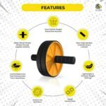 PRO365 Home Fitness Equipment Kit – 6-in-1 Workout Set with Ab Roller Wheel, Resistance Bands, Jump Rope, Push-Up Bars, Tummy Twister & Spring Chest Expander | Full Body Gym Combo for Men & Women - Image 4