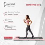 Cockatoo Smartpad 3.0 (3HP Peak) Walking Pad for Home with Remote, Max User Weight 90 Kg, Walkpad with Manual Adjustable 2 Incline Levels and 1-8 Km/Hr Speed Range, White and Pink - Image 4