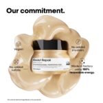 L'Oréal Professionnel Absolut Repair Mask for Dry & Damaged Hair | Reduces surface damage by 77% | 7X Shinier hair | Professional hair mask with Protein & Omega-9, For all hair types | 250 ml - Image 6