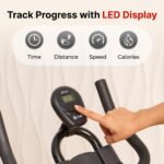 Fitkit by Cult FK7001 Spin Bike with 6Kg Flywheel, LED screen, Adjustable Brake Pad Resistance with Belt Drive System for Fitness at Home Workouts|Max Weight : 110 kg (Black) - Image 10