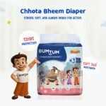 Bumtum Premium Ultrasoft Chota Bheem Baby Diaper Pants-L 124 Count, 360° Comfort, ADL Tech, 12hr Leak Protection, Cottony Soft, Fast Absorption - Image 6