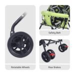 Little Pumpkin Kiddie Kingdom Stroller and Pram for Baby | Kids | Infants | Newborn |Boy & Girl of 0 to 3 Years((Green Black) - Image 7