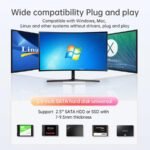 ACASIS Dual Bay 2.5 Inch USB-C to SATA HDD SSD RAID Enclosure, USB 3.0, Support RAID 0/1/JBOD/SPAN, Max 5Gbps Under UASP, 2*6TB 12TB Capacity - Image 7