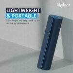 Lifelong 6mm Dual Color TPE Material Anti-Slip Yoga Mat for Home, Gym, Yoga, Workout and Exercise for Women & Men (6 Months Warranty,Llym115), Navy Blue/Blue - Image 5