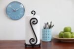 Craftland Wrought Iron S Shape Tissue Paper/Towel/Roll/Napkin Holder/Dispenser for Kitchen Bathroom and Dining Table (Black) - Image 5