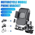 LikeStar® Universal Bike & Motorcycle Mobile Holder, 360° Rotation, One Touch Lock, Anti-Slip Grip, Shockproof & Secure Mount for Smartphones – Perfect for Cycling, Riding & Navigation - Handlebar Fit - Image 9