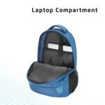 Safari Omega Spacious/Large 5 Compartment Laptop Backpack With Raincover, College Bag, Travel Bag For Unisex, Teal, 30 Litre - Image 5
