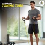 PRO365 Home Fitness Equipment Kit – 6-in-1 Workout Set with Ab Roller Wheel, Resistance Bands, Jump Rope, Push-Up Bars, Tummy Twister & Spring Chest Expander | Full Body Gym Combo for Men & Women - Image 7
