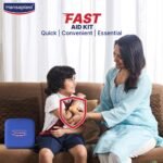 Hansaplast Fast Aid Kit for Wounds & Bruises | First Aid Kit | 9 Items - 35 Pieces | Emergency Medical Kit for Home, Office, Travel, Car, Sports, Outdoor, Multi-Use Pack for Cuts, Wounds & Injuries | Lightweight & Compact - Image 4