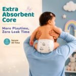 Honey Bunny Premium Baby Diaper Pants - M (7-12 kg) - 54 Diapers | With Shea Butter Infused Care, 360° Super Soft Comfort, Ultra Thin Fit & Breathable Extra Absorb Core - Image 5