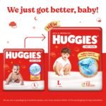 Huggies Complete Comfort Dry Tape Large (L) Size Baby Tape Diapers, Combo Pack of 2, 104 count, with 5 in 1 Comfort (52 Count, Pack of 2) - Image 2