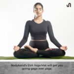 Bodyband Yoga Mat for Women and Men 4mm with Carry Strap EVA Material Extra Thick Exercise Mat for Workout Yoga Fitness Pilates and Meditation, Anti Tear Anti Slip For Home & Gym Use - Army Green - Image 7