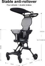 Baby-Stroller-Travel-Light-Stroller, Portable Compact Stroller,Toddler Stroller for Removable,Travel Stroller for Airplane,Mini Umbrella Stroller Lightweight,only 6 lbs,Weight Capacity 55 lbs - Image 6
