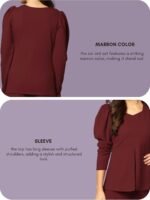 GRECIILOOKS Co Ord Set For Women Stylish | Dress for Women | Trendy Summer Travel Outfit | Lightweight 2 Piece for Holiday Look & Puja | A Line Dresses For Women | Stylish Midi Party Dress for Women | Winter Casual Wear - Image 3