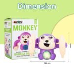 Gooyo GY-2029 Voice Control Banana Dancing Monkey Toy | Spinning, Rolling and Tumbling Toy for Kids with Bright LED Lights & Sound Effects | Assorted | 3xAAA Battery (Not Included) - Image 5