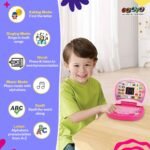 Gooyo GY-2020A Educational Learning Laptop Toy with LED Display and Musical Effects | Play & Learn with Fun | Indoor Toy for Kids | Educational Toy | Pink | 3xAA Battery (Not Included) - Image 4