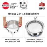 Hawkins 3-Piece Triply Stainless Steel Gift Set | Induction Safe | Stackable Design | Elliptical Rim for Better Grip & Handling | Silver (23SGP)|Induction and Gas Stove Compatible - Image 3