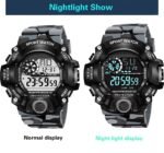 Acnos® Premium Brand - A Digital Watch Shockproof Multi-Functional Automatic 5 Color Army Strap Waterproof Digital Sports Watch for Men's Kids Watch for Boys Watch for Men Pack of 1 - Image 2