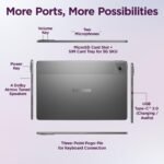 Lenovo Idea Tab Plus with Pen |Wifi +5G |12.1" 2.5K Display, 800nits Peak Brightness |8GB RAM + 256GB ROM (Expandable upto 2TB)| MediaTek Dimensity 6400| 10200mAh|4 Speakers with Dolby Atmos|Luna Grey - Image 8