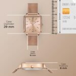 Carlington Iconic Analog Watch for Ladies | Stainless Steel Wrist Watch for Girls| Quartz Movement | Water Resistant | Casual & Formal Wear - CT 2040 - Image 3