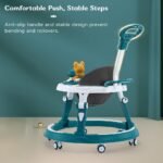 StarAndDaisy Walker for Kids for 6 to 18 Months, Intergrated RGB Lights Baby Walker Boys & Girls with 7 Level Height Adjustment, Walker Baby with Switchable Food & Musical Toy Tray (Blue) - Image 8
