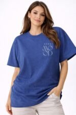 Women's Cotton T-Shirt | Over Sized Fit Half Sleeve | 100% Cotton Women T Shirt - Image 3