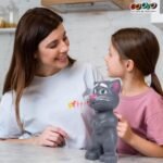 Gooyo GY-838-17/27 Virtual Animal Talking Tom Cat Toy for Kids | Best Musical Toy with More Features | Best Gift for Kids with Songs and Stories | Black | 3xAA Battery (Not Included) - Image 6