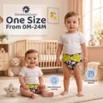 StarAndDaisy Reusable Cloth Diaper for Babies, Adjustable Washable Baby Diaper with Snap Buttons (Free Size) (Unicorn, Set of 1) - Image 8