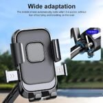 LikeStar® Universal Bike & Motorcycle Mobile Holder, 360° Rotation, One Touch Lock, Anti-Slip Grip, Shockproof & Secure Mount for Smartphones – Perfect for Cycling, Riding & Navigation - Handlebar Fit - Image 6