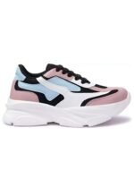 layasa Womens Casual Sneakers Shoes|Colorblock Sneakers with Ultra Soft Cushion Lace-Up All-Day Comfort Shoes|Multicolour - Image 3