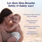 MamyPoko Pants Skin Breathe Care | Baby Diapers New Born Size (NB) | 42 Count | up to 5Kgs | Half Skin Touch Airy Sheet | 3X Breathable | Derma Tested - Image 3