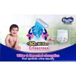 Mamypoko pants All night absorb|Pant Style Baby Diapers Small Size(S),56 Count,Ideal for 4-8Kgs|1 Diaper= Upto All night Absorption|Wider Crisscross Sheet|Gentle Coco Care|12hr Leakage Protection - Image 6
