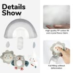 SNOWIE Soft Owl Cot Mobile for Babies 6-12 Months, Squeaky Device - Image 3