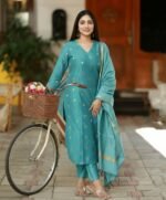 GoSriKi Viscose Printed Kurta for Women | Kurti Set Woman | Kurta with Pant & Dupatta | Straight Ethnic Suit | Indian Outfit Ladies Dress Stylish Traditional Clothing Party Office Fashion Look Style - Image 4