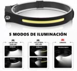 LED Headlamp, Head Lamp with 230° Wide Angle Lighting, 5 Light Modes with Motion Sensor, Pocket Size Waterproof and Lightweight for Camping, Running, Hiking, Work (1 Headlight) - Image 3