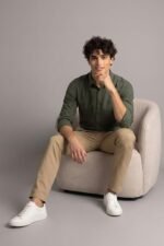 Allen Solly Mens Cotton Casual Shirt | Regular Collar | Soft Breathable Fabric | Everyday Smart Casual Wear - Image 2
